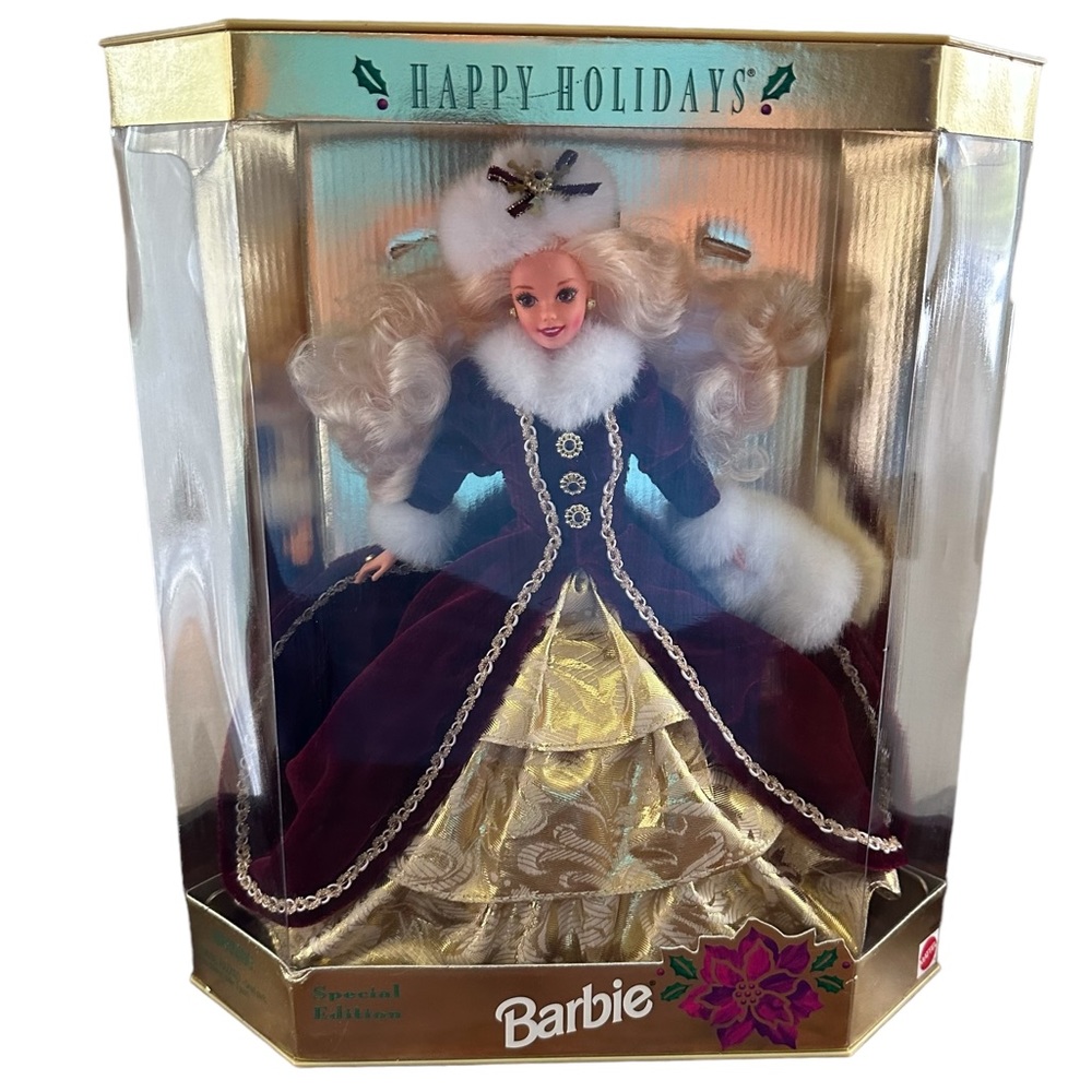 Happy Holidays Barbie Special Edition 1996 - New in Box - Burgundy Gown